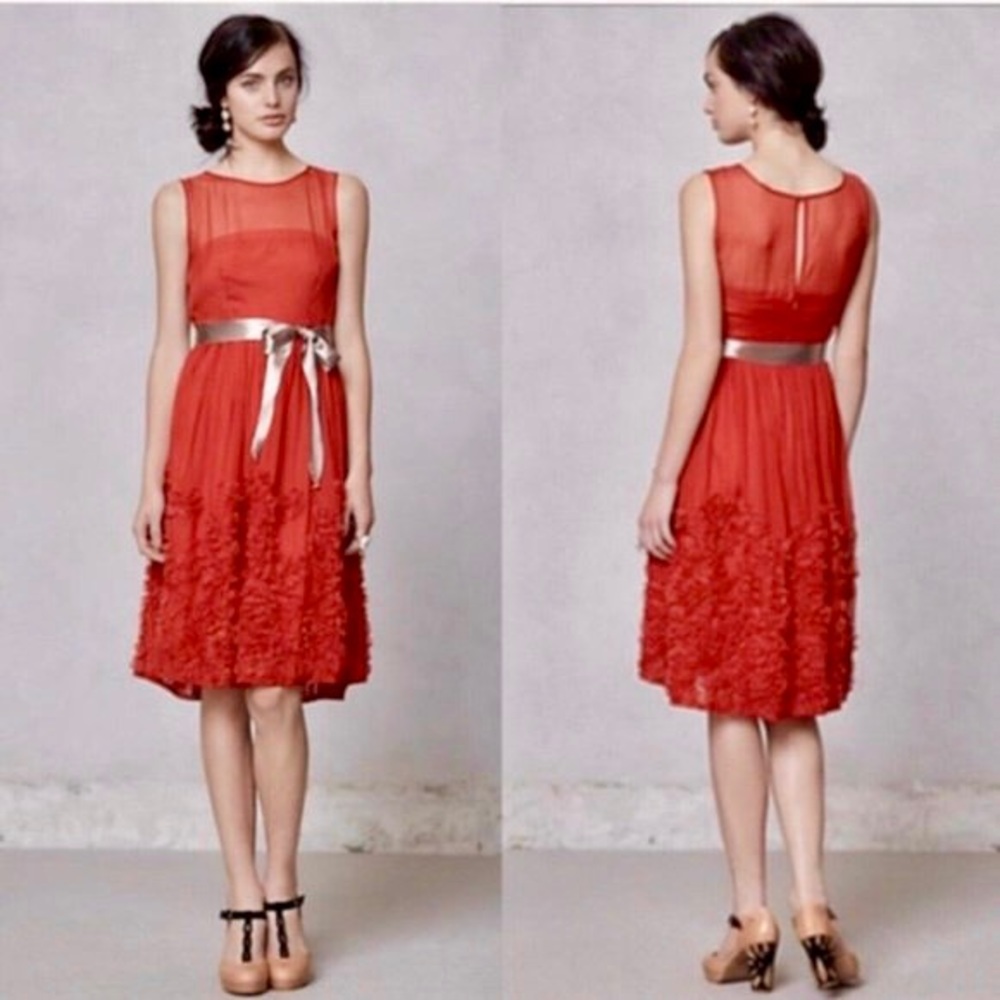 Anthro real silk dress ❤️